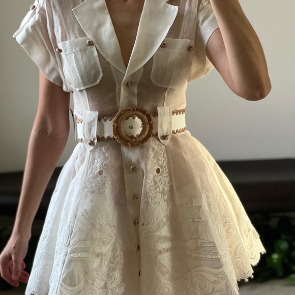 Zimmermann postcard embroidered mini dress - Picture 3 of 3